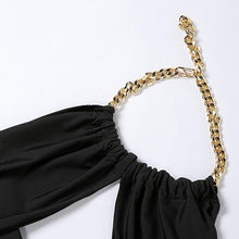 Laden Sie das Bild in den Galerie-Viewer, BANA Bandage Sexy Chain Halter Crop Tops for Summer
