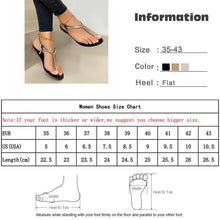 Load image into Gallery viewer, NOLLY Women&#39;s Sandals Rhinestone Flat Bottom