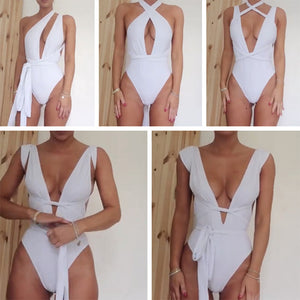 EMA One Piece Plunging High Cut Swimsuit