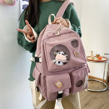Load image into Gallery viewer, PEPPY #3 Waterproof Candy Color Backpack Set with Tiny Baby Cow
