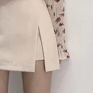 NOLA Side-slit Stretchy Irregular Mini Skirt Skort - Bali Lumbung