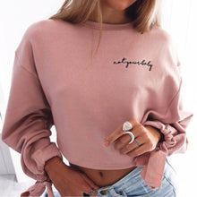 Load image into Gallery viewer, ANO Bowknots Long Sleeve Cropped Sweatshirts