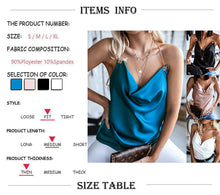 Load image into Gallery viewer, JOAN Women&#39;s Chain Halter Sleeveless Backless V-Neck Slim Pullovers Camisole Top Solid Color