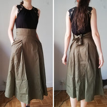 Laden Sie das Bild in den Galerie-Viewer, TERRI #2 Women Long Skirts Summer High Waist Bow with A-Line Cut