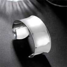Indlæs billede til gallerivisning ADELE Sterling Silver Adjustable Bangle Cuff Bracelets