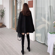 Afbeelding in Gallery-weergave laden, OKI Shawl Cape Poncho With Belt Mid-length Sleeveless Ladies Cape Coats