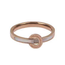 Load image into Gallery viewer, RUTH #1  Titanium Steel Shell Rose Gold Rings - Bali Lumbung