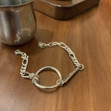Cargar imagen en el visor de la galería, LEIA Silver Circle Chain Bracelet - Bali Lumbung