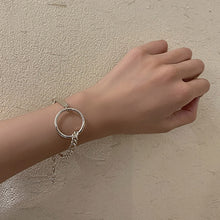 Afbeelding in Gallery-weergave laden, LEIA Silver Circle Chain Bracelet - Bali Lumbung