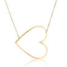 Load image into Gallery viewer, OLIE Minimalist Style Hollow Heart Shape Pendant Collar Necklaces - Bali Lumbung