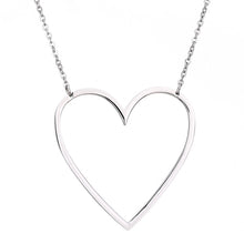 Cargar imagen en el visor de la galería, OLIE Minimalist Style Hollow Heart Shape Pendant Collar Necklaces - Bali Lumbung