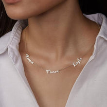 Load image into Gallery viewer, DAKOTA #1 Customized Name Stainless Steel Personalized Multiple Name Plate Necklaces - Bali Lumbung