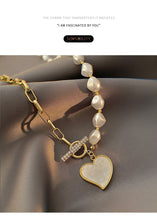 Laden Sie das Bild in den Galerie-Viewer, SONYA Imitation Baroque Pearl with Heart Shape Pendant Necklaces - Bali Lumbung