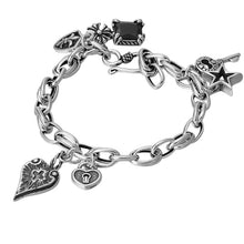 Load image into Gallery viewer, GRACE Sterling Silver Vintage Charm Chain Bracelets