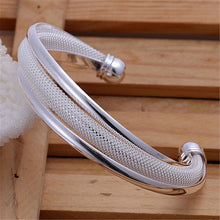 Afbeelding in Gallery-weergave laden, ENYA Sterling Silver Adjustable Bangle Cuff Bracelets