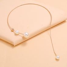 Load image into Gallery viewer, ELETTRA Elegant Imitation Pearl Choker Necklace Clavicle Chain Fashion Necklace - Bali Lumbung