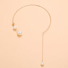 Cargar imagen en el visor de la galería, ELETTRA Elegant Imitation Pearl Choker Necklace Clavicle Chain Fashion Necklace - Bali Lumbung