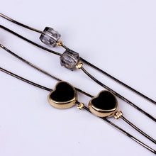 Indlæs billede til gallerivisning JASPER Long Gold Chain Crystal Beads Multilayer Necklaces