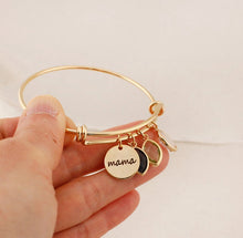 Afbeelding in Gallery-weergave laden, LEAH Customized Personalized Birthstone Charms Bangle - Bali Lumbung