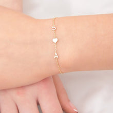 Load image into Gallery viewer, SHELBY Stainless Steel Customized Letter with Butterfly II Heart II Symbols II Footprint Chain Bracelet - Bali Lumbung