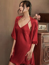 Load image into Gallery viewer, ADRIANA 2PCS Satin Robe Set Lingerie Sleepwear - Bali Lumbung