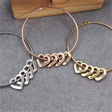 Load image into Gallery viewer, LIZA Engraving Name Heart Charms Bangles