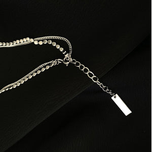 CADEK New Trendy Double Layer Round Brand Silver Anklet - Bali Lumbung