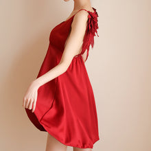 Cargar imagen en el visor de la galería, LARISA Soft Beautiful Wings Straps Sleeping Dress Backless Nightgown