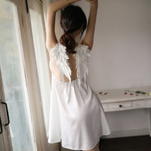 Afbeelding in Gallery-weergave laden, LARISA Soft Beautiful Wings Straps Sleeping Dress Backless Nightgown