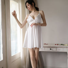 Afbeelding in Gallery-weergave laden, LARISA Soft Beautiful Wings Straps Sleeping Dress Backless Nightgown