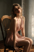 Cargar imagen en el visor de la galería, MINDY Beautiful Back Lace Nightgown Halter Neck Sleepwear