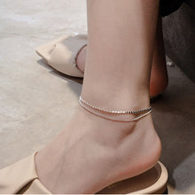 Laden Sie das Bild in den Galerie-Viewer, CADEK New Trendy Double Layer Round Brand Silver Anklet - Bali Lumbung