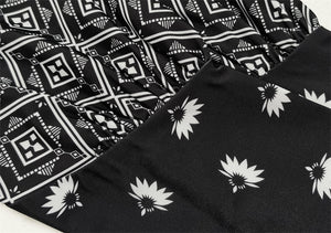 FAHMARA Puff Sleeves High Waist Printed Burkini Swimsuit - Bali Lumbung