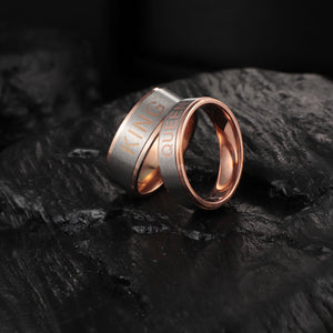 KING & QUEEN Stainless Steel My King or My Queen Couple Rings - Bali Lumbung