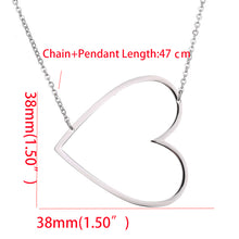 Indlæs billede til gallerivisning OLIE Minimalist Style Hollow Heart Shape Pendant Collar Necklaces - Bali Lumbung