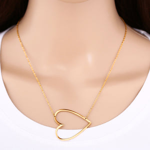 OLIE Minimalist Style Hollow Heart Shape Pendant Collar Necklaces - Bali Lumbung
