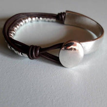 Load image into Gallery viewer, RILEY Unique Bangles mixed Leather and Alloy - Bali Lumbung