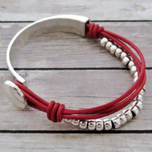 Afbeelding in Gallery-weergave laden, RILEY Unique Bangles mixed Leather and Alloy - Bali Lumbung